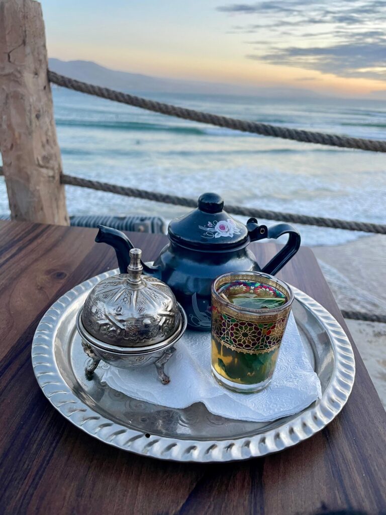 Té en la puesta de sol Imsouane